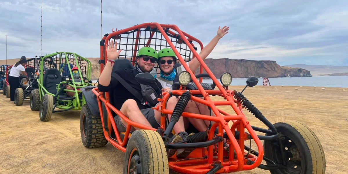 ATV tour in Paracas National Reserve - mini buggies riding through desert trails with coastal views - Peru Bucket List