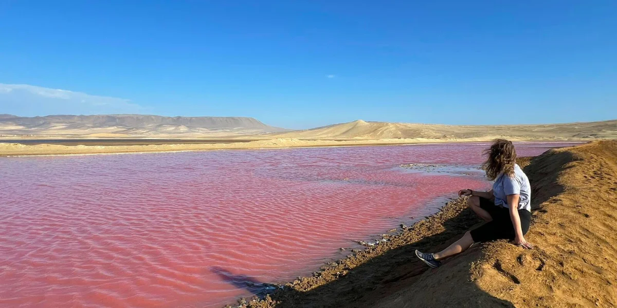 Pink Lake Golden Shadonw Trek - Paracas National Reserve desert scenery - dramatic coastal dunes and wildlife - Peru Bucket List
