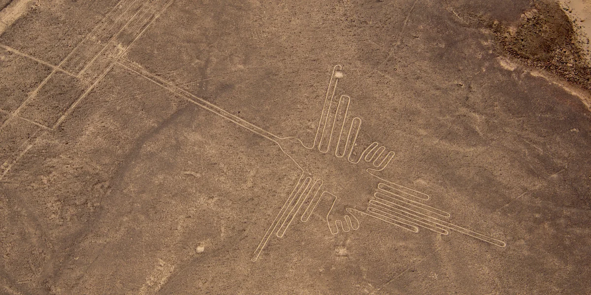 The Hummingbird Nazca Lines geoglyph - Peru Bucket List
