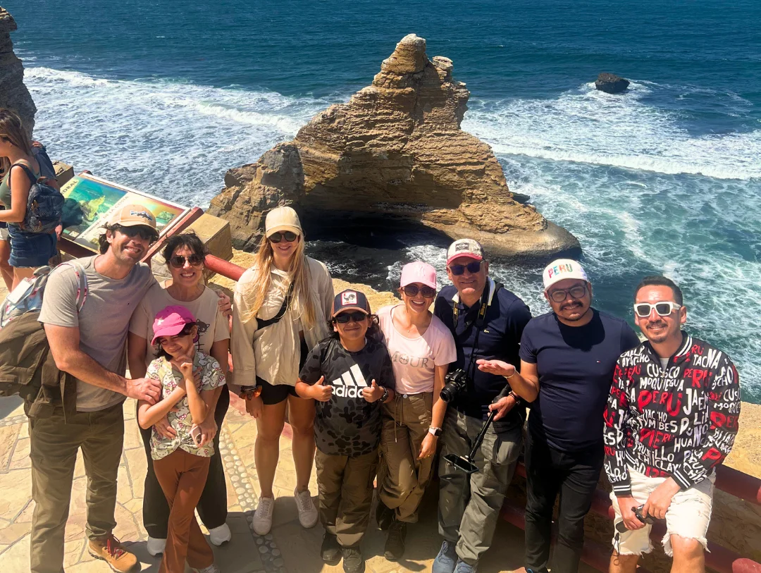 Travelers visiting the spectacular coastal viewpoints of Paracas National Reserve during a relaxed 2-day journey from Lima.