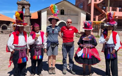 Traveler participating in a traditional Andean experience in Peru