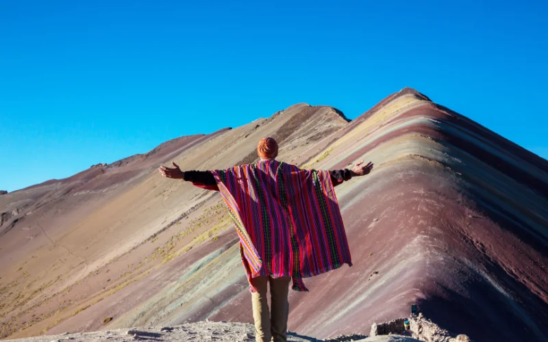 Best time to visit Peru with Rainbow Mountain in the Andes